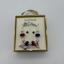 Napier Silver Tone American July 4th Patrioti...