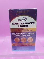 Ahuift Wart Remover Liquid Salicylic Acid Max Strength Remove Warts Exp 03/27
