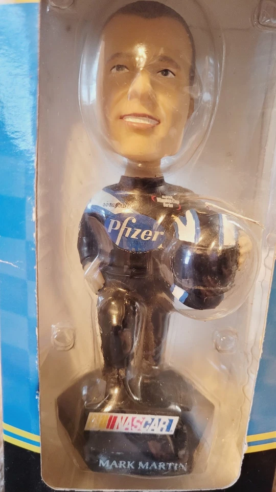 Paquete de cabeza de bobble y vaso de acero NASCAR Mark Martin Foto 4 de 4
