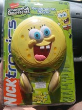 Vintage 2005 SpongeBob Portable CD Player Nickelodeon