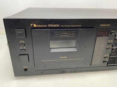 NAKAMICHI DRAGON Auto Reverse Cassette Deck Black Working