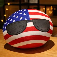 Polandball Plush Toy 10 30 40cm Country Ball Stuffed Doll USSR USA UK Russia Gif