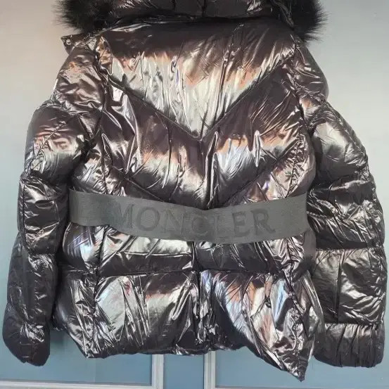 Moncler Women's Puffer Coat Slim Fit Wool Faux Fur thumbnail 5