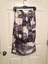 Lavender Label By Vera Wang Size Small Black With Cream Coloring Strapless Dress