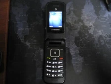 Samsung SGH-A157v - 256MB - Black - Flip cell Phone WORKS GREAT