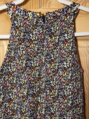 Loft Ditsy Blumenmuster Overall Damen Größe Petite 00 gesmockt 90er Jahre Y2K kurz EUC - Bild 7 von 11