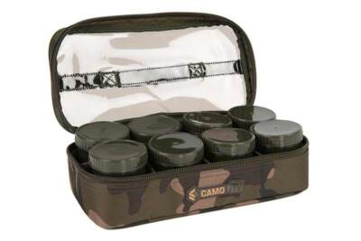 Fox Camolite 12 Pot Hookbait Case 32,5x16,5x9,5cm für Boilies Pop-Ups usw