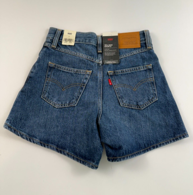 Levi's Premium Women 80s Mom High Rise Zip Fly Jeans Short Size 24