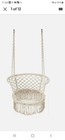 Hammock Chair Macrame Swing Hand Woven Cotton Backrest Play Swings
