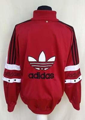 adidas jacket with logo on sleeves