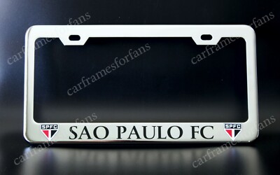 SAO PAULO FC - SPFC License Plate Frame - Custom Made of Chrome Plated Metal