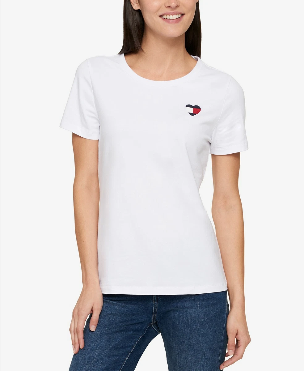 Tommy hilfiger embroidered clearance t shirt