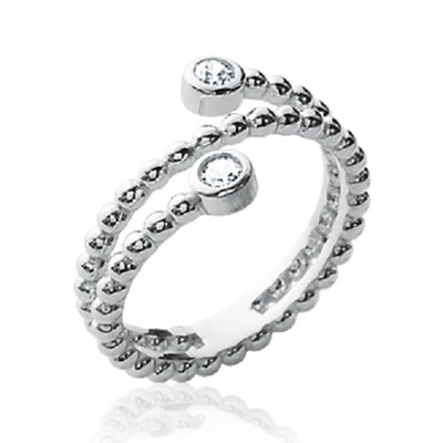 Bague En Argent Massif Mode - Taille 54 - Design Simple Et élégant - Occasion