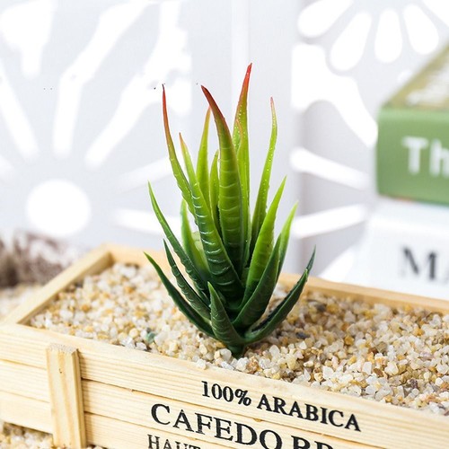 Mini Simulation Aloe PVC Kunstpflanzen Outdoor Indoor Dekoration - Bild 11 von 16