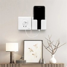 Mobile Phone Charging Hanging Holder Multifunction Wall Mounted Plug Bracket