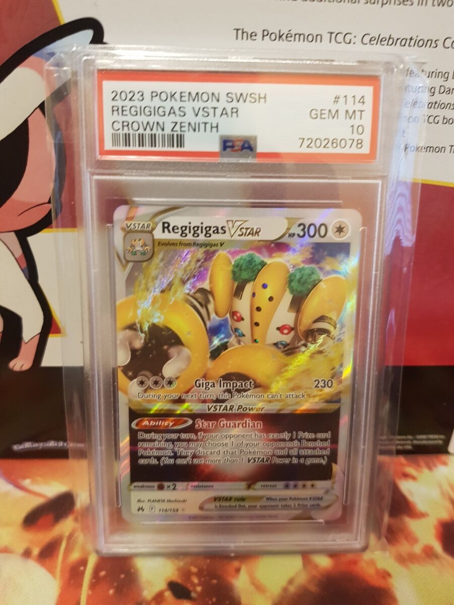 Pokemon REGIGIGAS VSTAR 114/159 - Crown Zenith - ULTRA RARE HOLO - - MINT