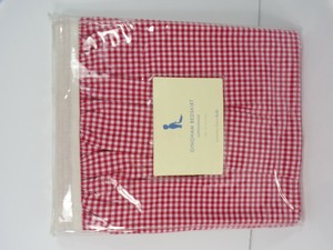 gingham crib skirt