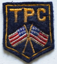 Vintage U.S. Army Military TPC Transportation Corps Patch With Crossed US Flags