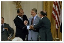 Jimmy Carter Menachem Begin Anwar Sadat Camp David Accords Silver Halide Photo 2