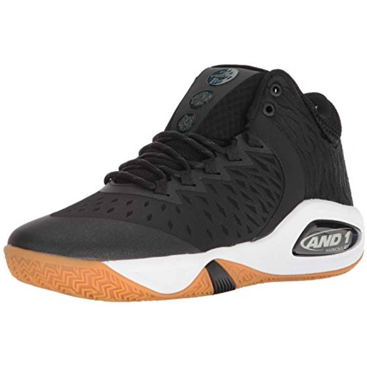 AND 1 Attack Mid Men's Basketball Shoes Sneakers Black