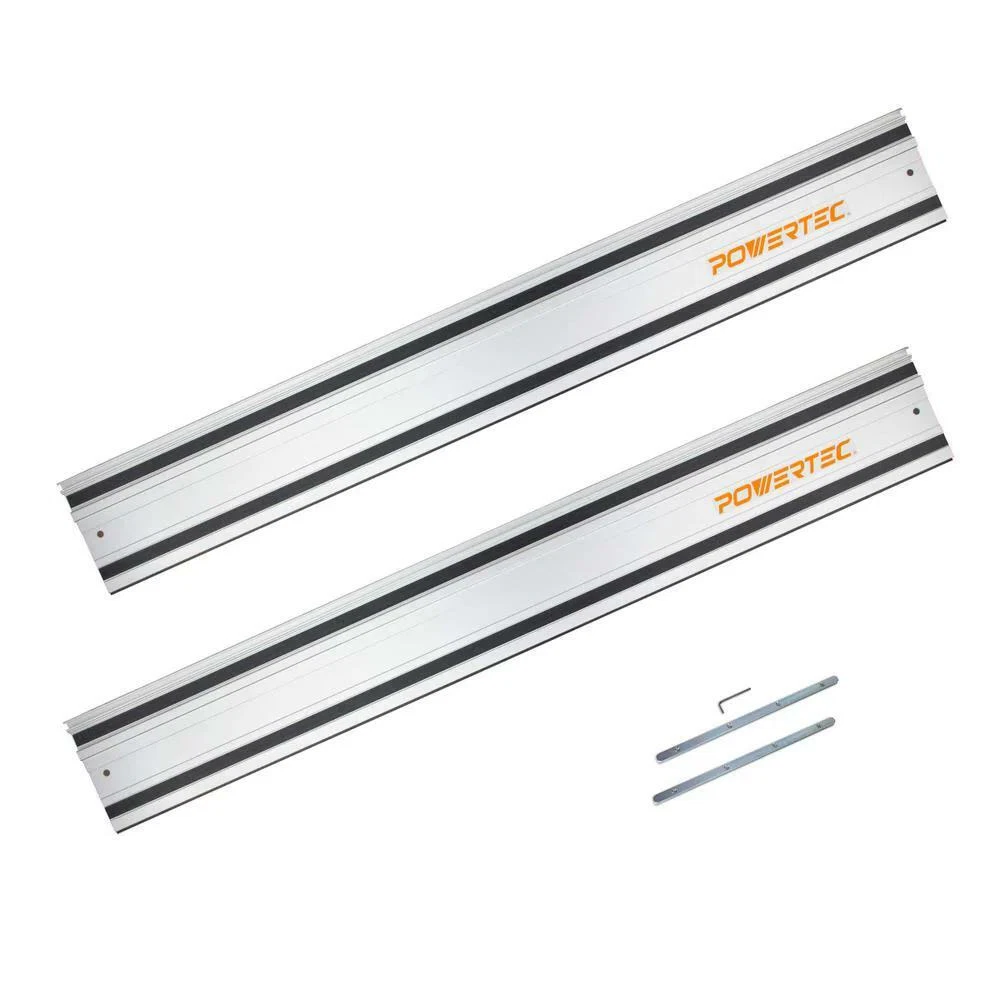 POWERTEC Track Saw Guide Rail 55 in Connector for Makita or