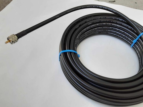 USMADE Times Microwave 30 FT LMR-400 PL259 Male Ultra Loss 50 ohm Cable CB HAM - Picture 2 of 2