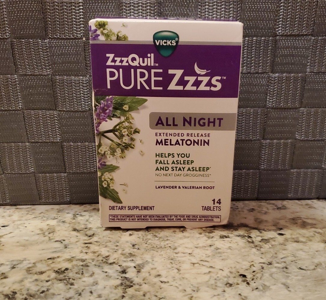 Vicks ZzQuil Pure Zzzs All Night Extended Release Melatonin 14 Tablet