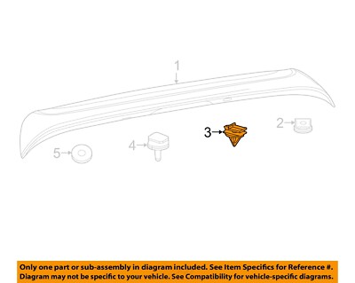 CHRYSLER OEM 17-23 Pacifica,Voyager Lift Gate Spoiler-Spoiler Clip 6511438AA