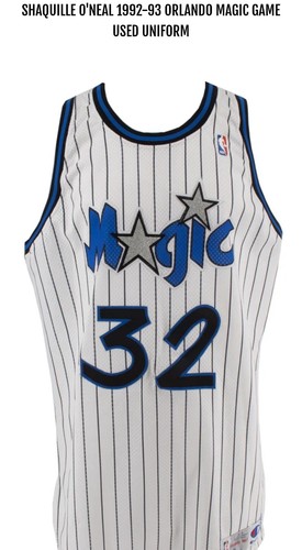 2025 JERSEY FUSION S4 SHAQUILLE ONEAL 1992-93 MAGIC UNIFORM SWATCHES 1/25🔥 - Picture 4 of 10