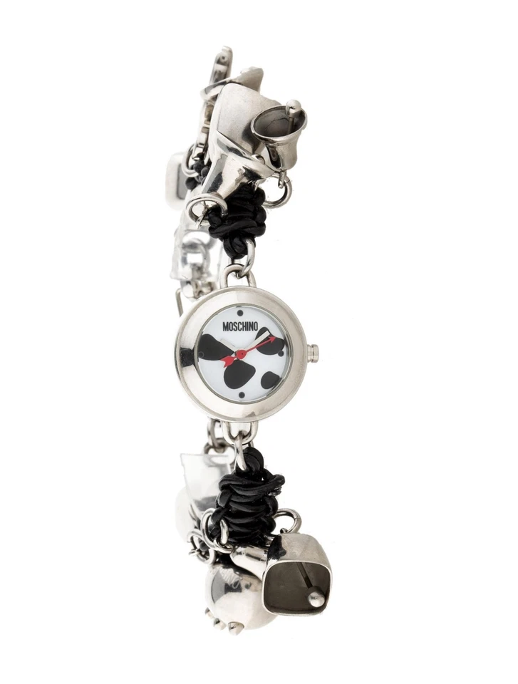 R-A-R-E NEW in Box $589+Moschino I Love Cows Pendant Women's Watch(need battery) - image 3 of 4