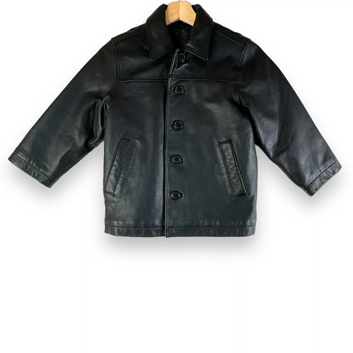 Children's place leather clearance jacket