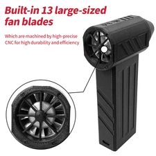 110000RPM Mini Turbo Fan 45m/s TurboJet Fan Blower Speed Adjustable Rechargeable