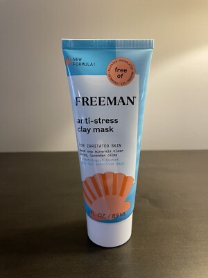 Freeman Anti Stress Clay Mask 3 fl oz 89 ml Full Size NEW