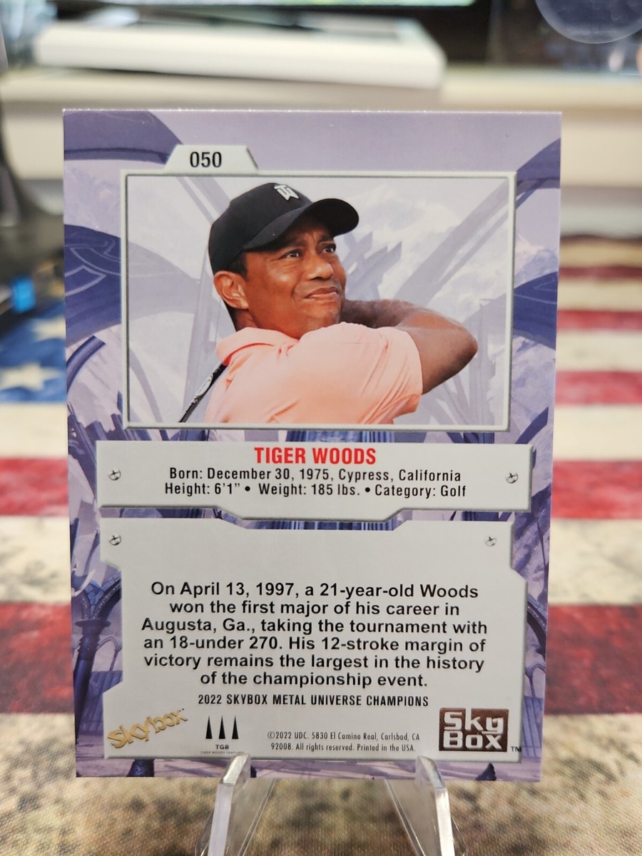 2022 Skybox Metal Universe Champions Tiger Woods #050 Golf | eBay