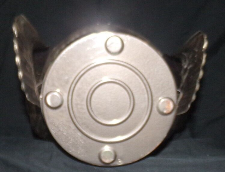 Vintage Pewtertone Olde Tankardware Owl Figure Bar Ice Bucket Made in