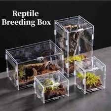Reptile Habitat Terrarium Breeding Box Acrylic Case Arboreal Tarantula Enclosure