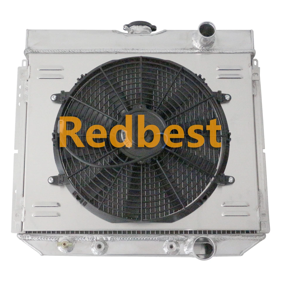 CC340 4Row Radiator Shroud Fan For 1963-1969 Ford Fairlane 1968-1969 Ford Torino Foto 3 de 4