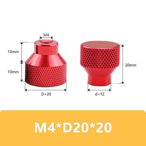 Rändelmutter M2.5 M3 M4 M5 Aluminium Blindes Loch hohe Form Rund Raendelmuttern - Picture 15 of 19