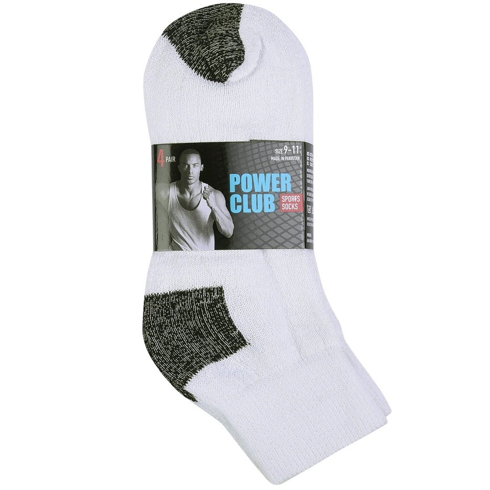 Stock Up On Comfort! These Men's Athletic Crew Socks Are A Cotton Blend, Perfect For Gym Training Or Everyday Wear. Sizes 9-11 And 10-13 Available.