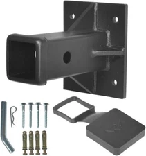 Hitch Wall Mount Bolt-On Receiver Tube Adapter 2 Inch Opening Hitch Receiver ...