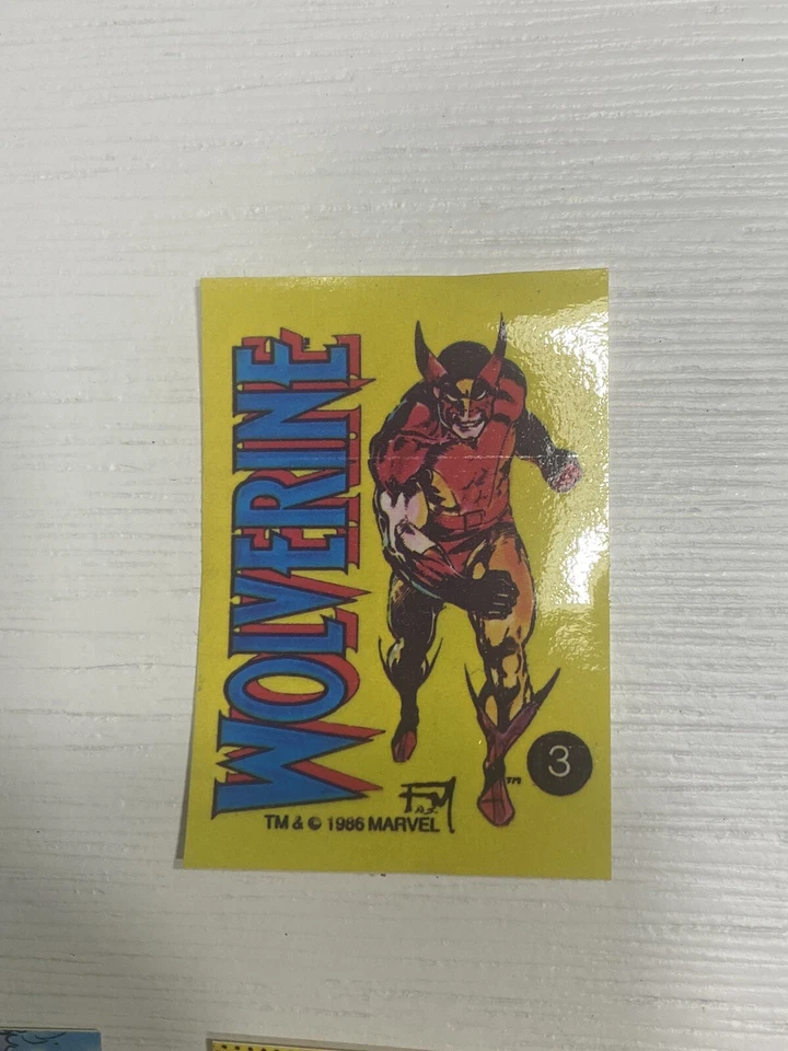 1986 Marvel Universe Sticker Set of 77 Ironman Hulk Hawkeye - Image 2 of 4