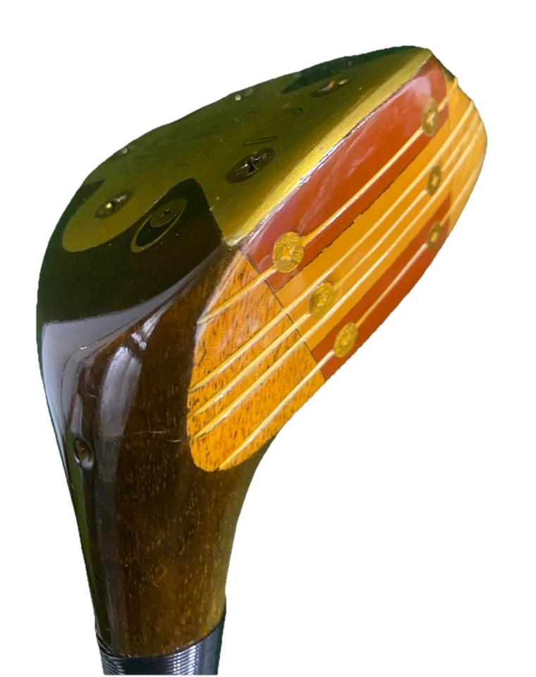 MacGregor Tourney Super Eye-O-Matic Persimmon 2 Wood RH S300 Steel 42.5" W/ HC - Image 4 of 4