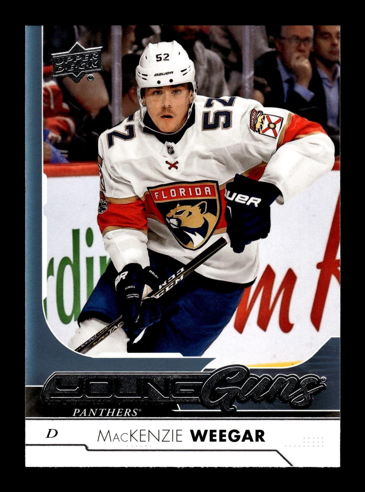 MacKenzie Weegar 2017-18 Upper Deck Hockey #459 Young Guns RC Florida Panthers