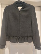 Rebecca Taylor Bucle Black Jacket Size 10