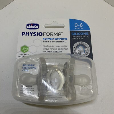 Chicco PhysioForma 100% Soft Silicone One Piece Pacifier for Babies0-6 Months H3