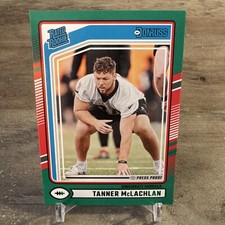 2024 Donruss Football Rated Rookie Press Proof Green #324 Tanner McLachlan