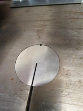 2 BANDSAW Table Insert-Plate For 12"  ROCKWELL-DELTA-MILWAUKEE, Notched Aluminum