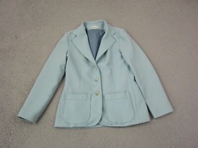Vintage Bobbie Brooks Jacket Womens Small Blue 70s Ladies Blazer Career Work