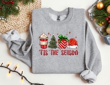 Christmas Sweatshirt, New Year Gift, Tis The Season Hoodie Family Matching Sweat