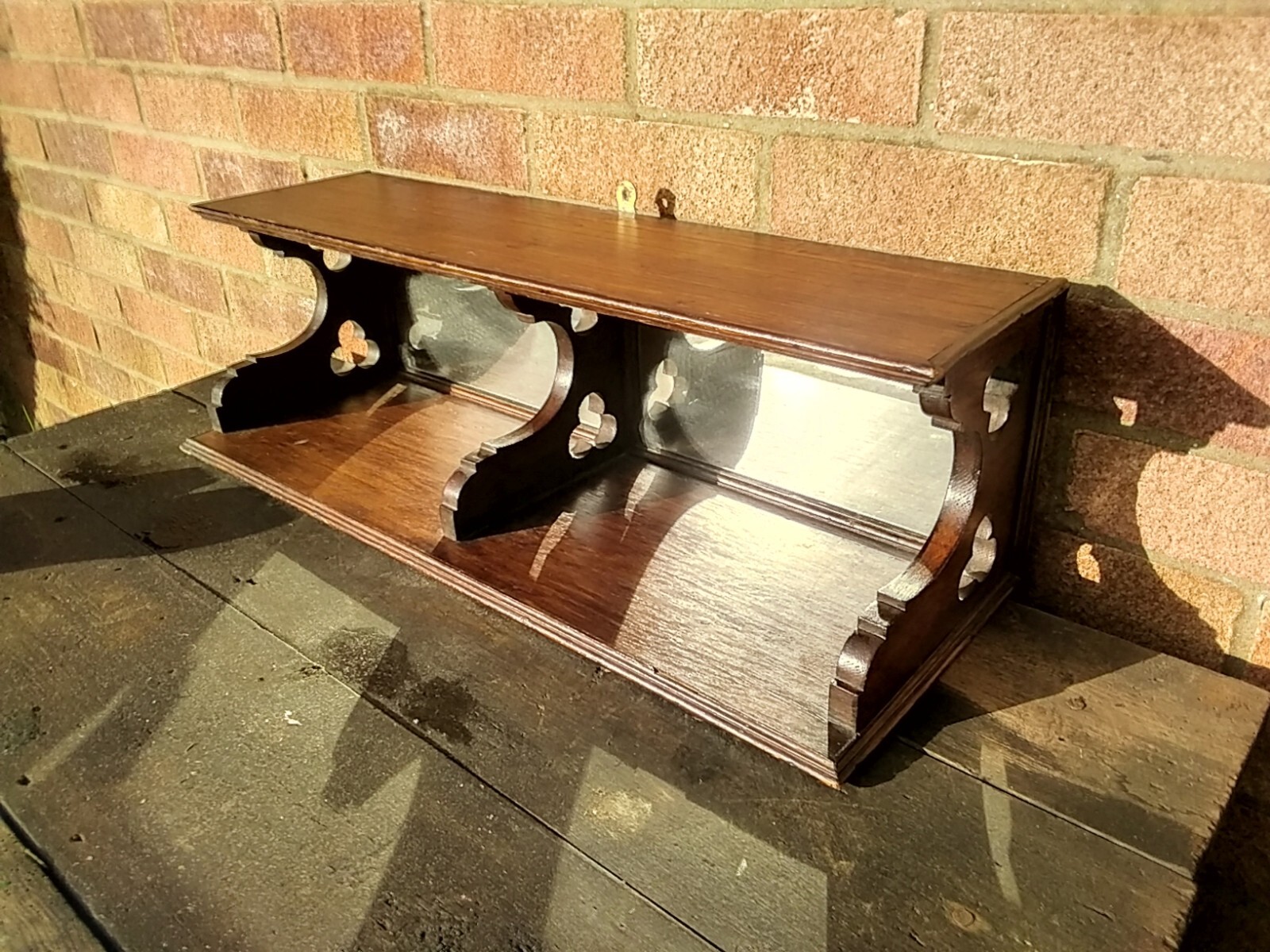 Antique WallShelf Mirror Church Salvage eBay